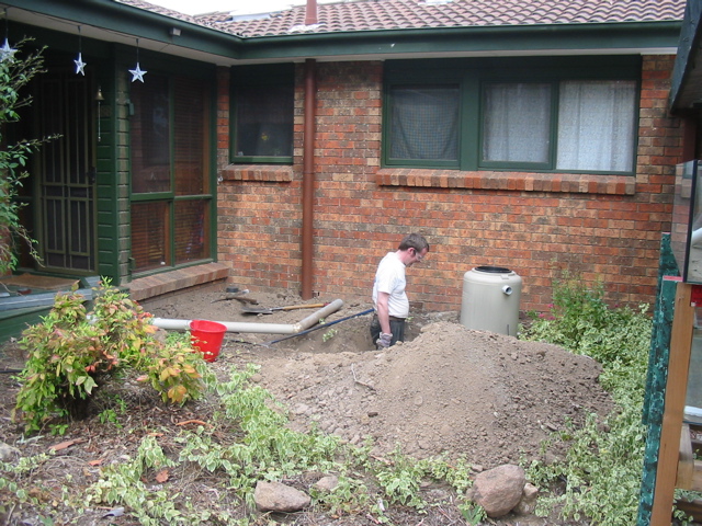 Grant is always digging holes.