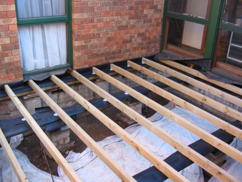 Grant took a few weeks off from work to build the new deck